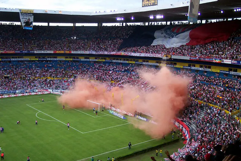 Tribuna en clásico Chivas vs Atlas en Estadio Jalisco Guadalajara